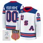 Custom USA Olympic Jersey Name, Number 2026 Premium Hockey All Stitched White