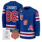 Jack Hughes Jersey #86 USA Olympic 2026 Premium Hockey All Stitched Royal