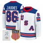 Jack Hughes Jersey #86 USA Olympic 2026 Premium Hockey All Stitched White