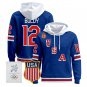 Matt Boldy #12 USA Olympic 2026 Premium Hockey Pullover Hoodie Stitched Royal