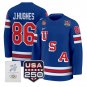 Jack Hughes Jersey #86 USA Olympic 250 Patch Premium Hockey 2026 Stitched Royal