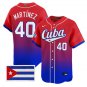 Ariel Martinez Jersey #40 Cuba World Baseball Classic 2026 Stitched Red 2023