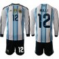Argentina #12 RULLI Jersey Long Sleeve National Team x World Cup 2026 Home White On Field Soccer