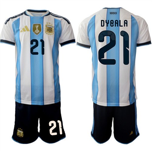 Argentina #21 DYBALA Jersey National Team x World Cup 2026 Home White On Field Soccer
