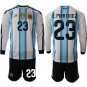 Argentina #23 E.MARTINEZ Jersey Long Sleeve National Team x World Cup 2026  White On Field Soccer