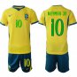 Brazil #10 NEYMAR JR Jersey National Team x World Cup 2026 Home On Field Soccer