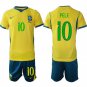 Brazil #10 PELE Jersey National Team x World Cup 2026 Home On Field Soccer
