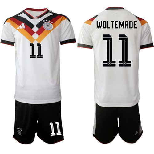 Germany #11 WOLTEMADE Jerseys National Team x World Cup 2026 Home White On Field Soccer