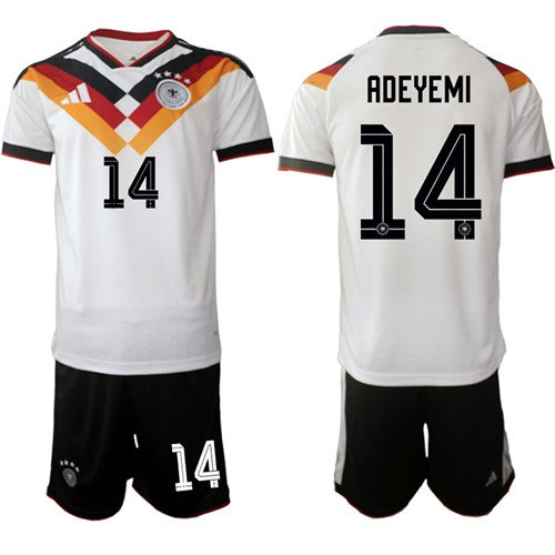 Germany #14 ADEYEMI Jerseys National Team x World Cup 2026 Home White On Field Soccer