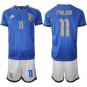 Italy #11 MALDINI Jerseys National Team x World Cup 2026 Home Blue On Field Soccer