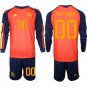 Spain Custom Any Name And Number Jersey National Team x World Cup 2026 Long  Red On Field Soccer