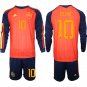 Spain #10 OLMO Jersey National Team x World Cup 2026 Long Sleeve Home Red On Field Soccer