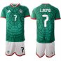 Mexico #7 L.ROMO Jersey National Team x World Cup 2026 Home Green On Field Soccer