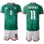 Mexico #11 S.GIMENEZ Jersey National Team x World Cup 2026 Home Green On Field Soccer
