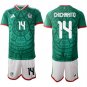 Mexico #14 CHICHARITO Jersey National Team x World Cup 2026 Home Green On Field Soccer