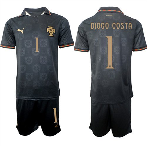 Portugal #1 DIOGO COSTA Jersey National Team x World Cup 2026 Away Gray On Eusebio   Soccer