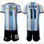 &Atilde;�ngel Fabi&Atilde;&iexcl;n Di Mar&Atilde;&shy;a Jersey #11 Argentina 2025-26 White Blue Home Soccer Suit