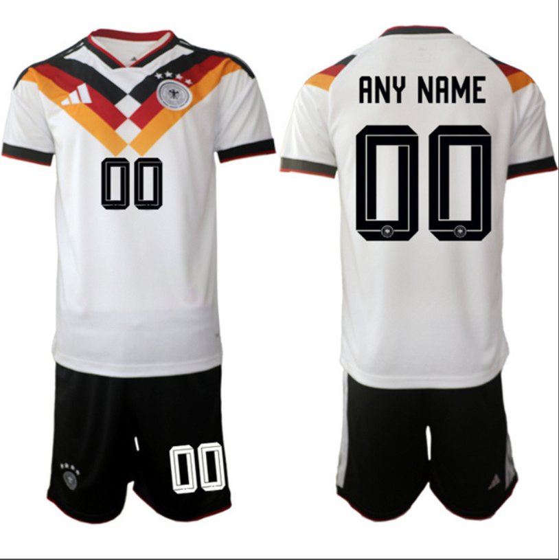 Custom Germany Team Jersey Name, Number 2025-26 White Home Soccer Suit