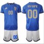 Custom Italy Team Jersey Name, Number 2025-26 Blue Home Soccer Suit