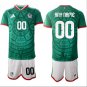 Custom Mexico Team Jersey Name, Number 2025-26 Green Home Soccer Suit