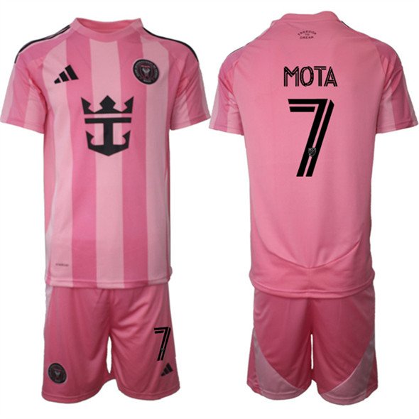 Jean Mota Jersey #7 Inter Miami CF Pink Home 2025 - 26 Soccer Suit