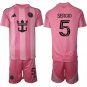Sergio Jersey #5 Inter Miami CF Pink Home 2025 - 26 Soccer Suit