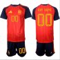 Custom Spain Team Jersey Name, Number 2025-26 Red Home Soccer Suit