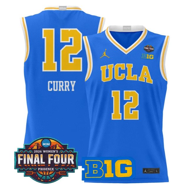 Denise Curry Jersey #12 UCLA Bruins 2026 Final Four Patch Stitched Blue