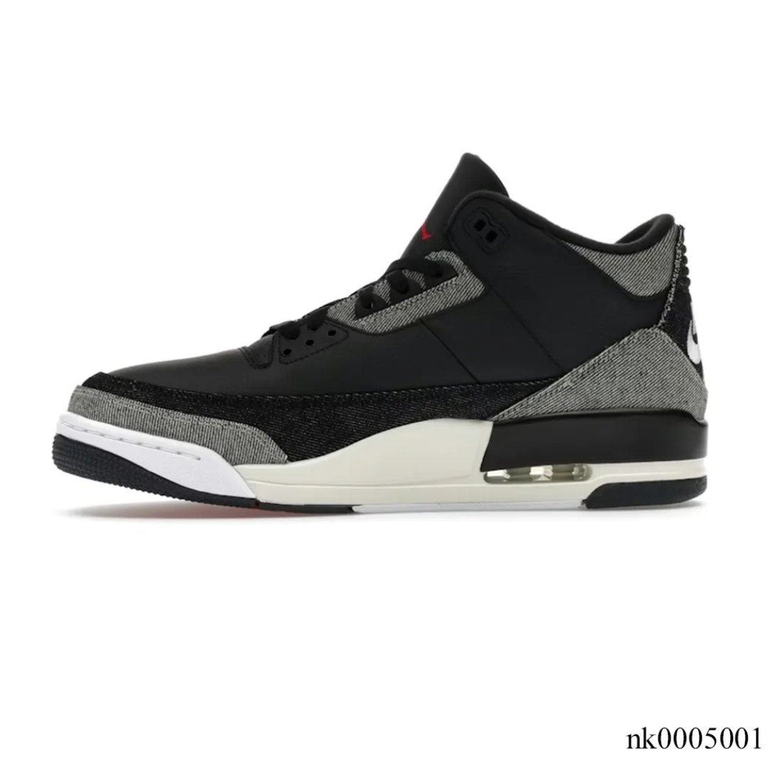 Levi’s x AJ 3 Black Denim Shoes Sneakers