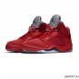 Air Jordan 5 Retro Red Suede Shoes Sneakers