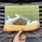 GG Canvas Camel & Ebony Blue Low Top Shoes Sneakers