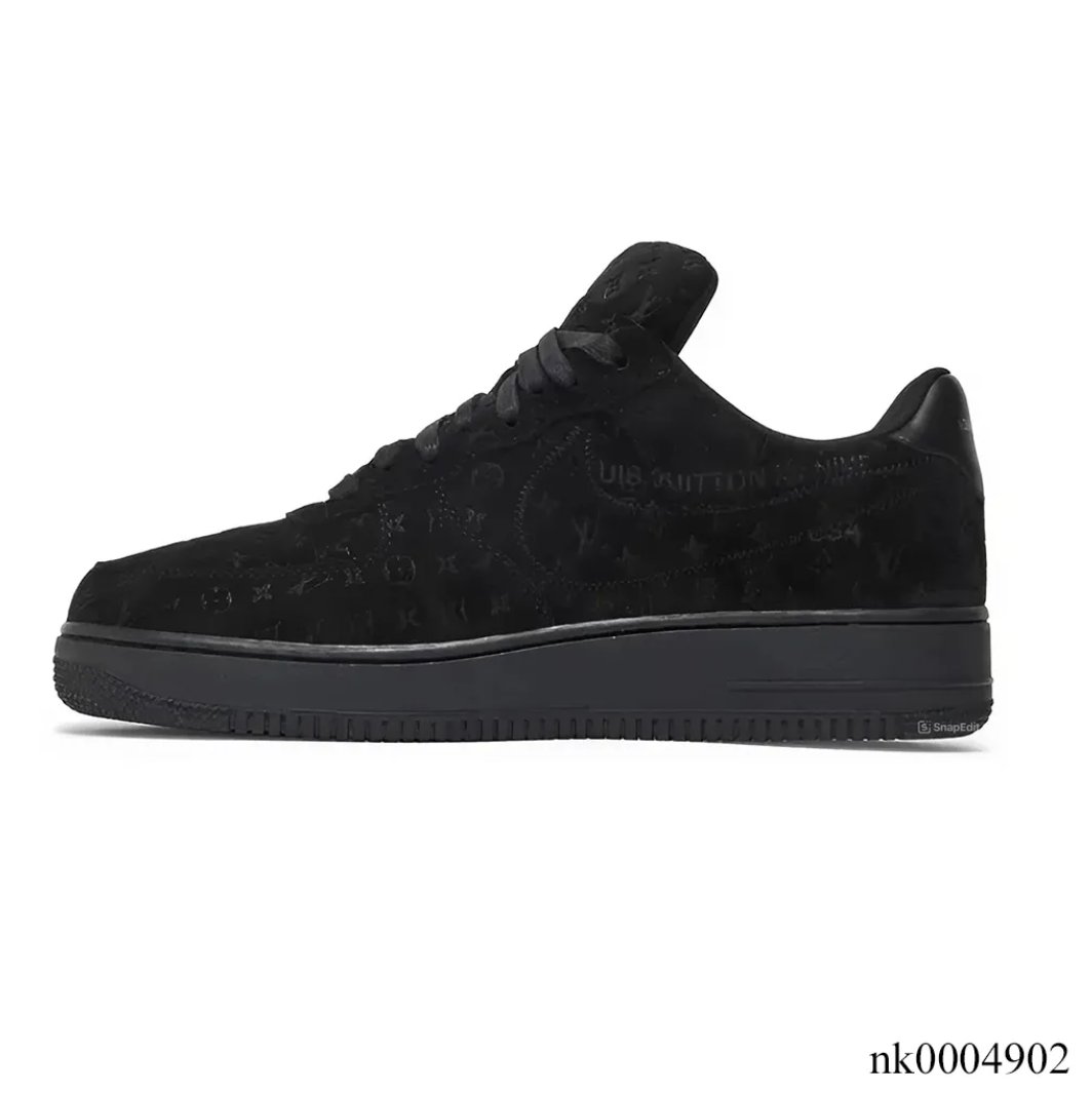 LV x Air Force 1 Virgil Abloh Black Shoes Sneakers