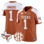 Colin Simmons Jersey #1 Texas Longhorns 2026 SEC Patch Stitched Orange Alter