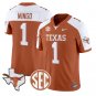 Ryan Wingo Jersey #1 Texas Longhorns 2026 SEC Patch Stitched Orange Alter