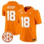 DeSean Bishop Jersey #18 Tennessee Vols 2026 Vapor Limited Stitched Orange