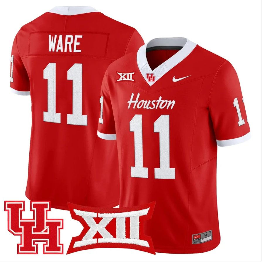 Andre Ware Jersey #11 Houston Cougars 2026 Vapor Limited Stitched Red
