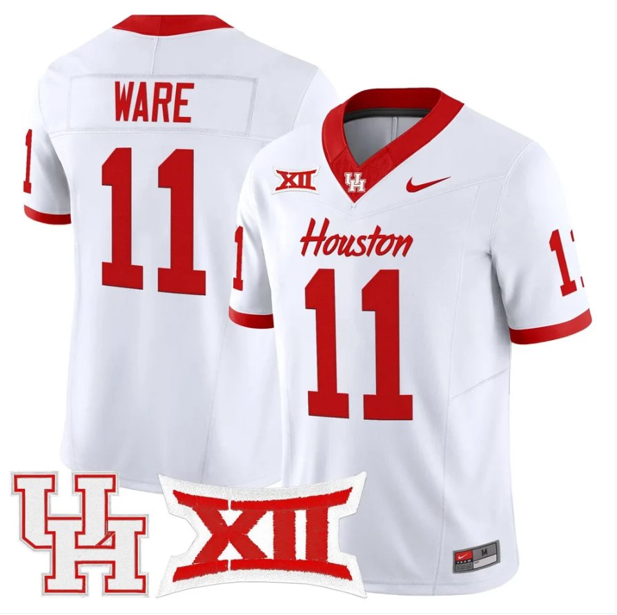 Andre Ware Jersey #11 Houston Cougars 2026 Vapor Limited Stitched White