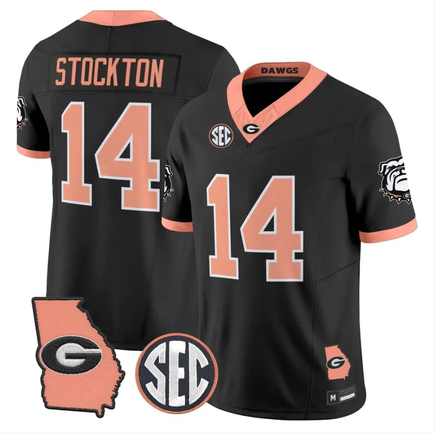 Gunner Stockton Jersey #14 Georgia Bulldogs 2026 The Big Peach Stitched Black