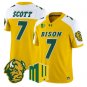 DJ Scott Jersey #7 North Dakota State Bison 2026 Vapor Limited Stitched Gold Alter