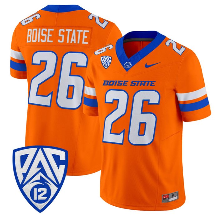 Boise State Jersey #26 Boise State Broncos 2026 Vapor Limited Stitched Orange
