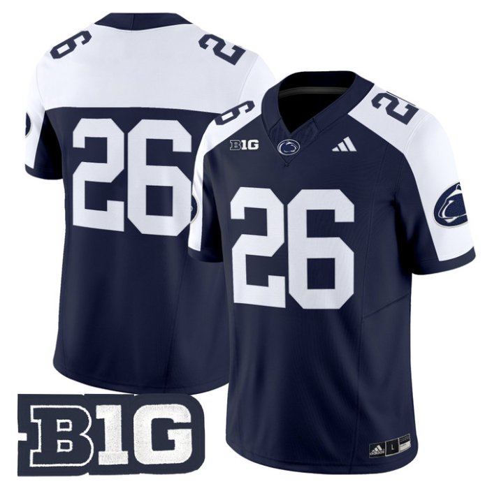 Carson Hansen Jersey #26 Penn State 2026 No Name on Back Limited Stitched Navy Alter
