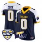 Andrew Zock Jersey #0 Toledo Rockets 2026 Vapor Limited All Stitched Navy Alter