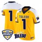 Team Jersey #1 Toledo Rockets 2026 Vapor Limited - All Stitched Gold Alter