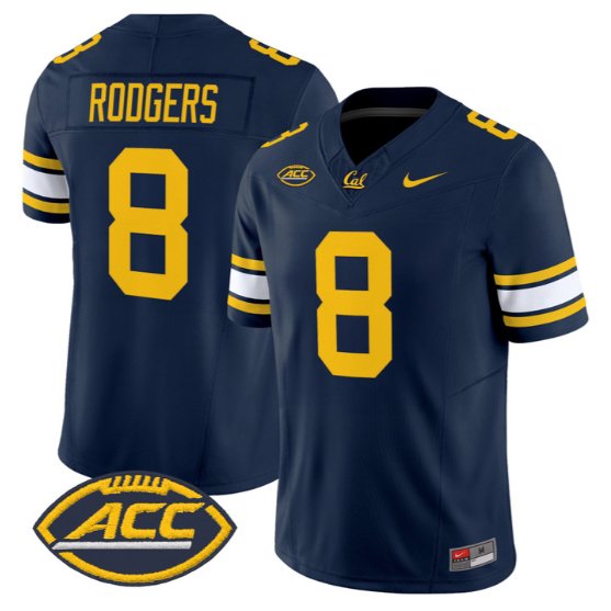 Aaron Rodgers #8 Golden Bears Jersey 2026 Vapor Limited - All Stitched Navy