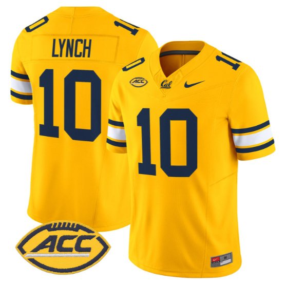 Marshawn Lynch #10 Golden Bears Jersey 2026 Vapor Limited All Stitched Gold