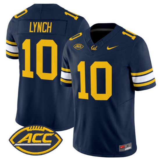 Marshawn Lynch #10 Golden Bears Jersey 2026 Vapor Limited All Stitched Navy
