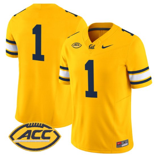 Team Jersey #1 Golden Bears Jersey 2026 Vapor Limited - All Stitched Gold