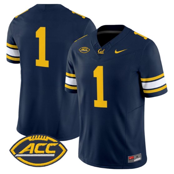 Team Jersey #1 Golden Bears Jersey 2026 Vapor Limited - All Stitched Navy