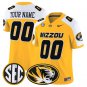 Custom Missouri Tigers Jersey Name, Number 2026 Vapor All Stitched Gold Alter