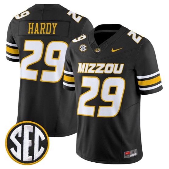Ahmad Hardy #29 Missouri Tigers Jersey 2026 Vapor Limited All Stitched Black